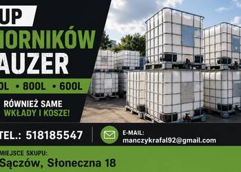 SKUP MAUZERÓW I POJEMNIKÓW IBC –600/800/ 1000L, BECZKI, KANISTRY – ŚLĄSK