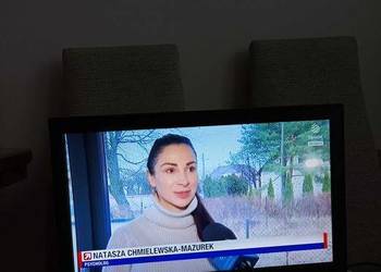 Telewizor Manta LED 19" z funkcją monitora komputerowego.