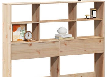 Wezgłowie do łóżka z półkami 160 cm lite drewno sosnowe WM-855654