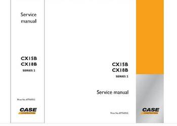 Case CX15B CX18B instrukcja naprawy PL