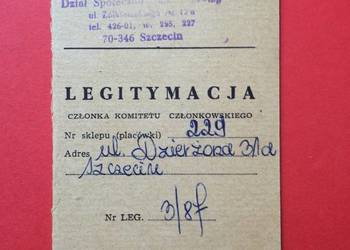 ( 1911 ) Legitymacja  " Społem ", Przeradzki ( 1911 ) Legitymacja  " Społem ", Przeradzki
