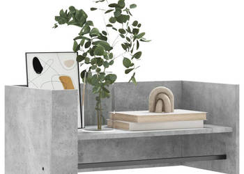 Półka ścienna szarość betonu 705x35x305 cm WM-848454