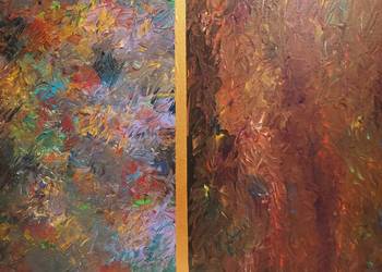 Obraz ,,Dwa Światy " 50x70