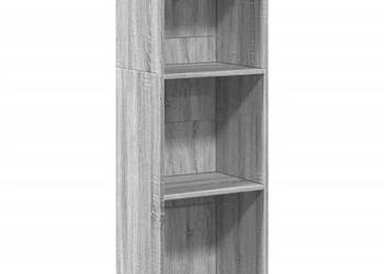 Regał na książki szary dąb sonoma 40x30x114 cm WM-857872