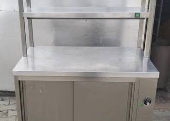 Stół grzewczy przelotowy gastronomiczny z nadstawką