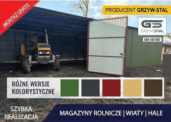 Garaż Blaszany - Wiata Rolnicza  -Magazyn Rolniczy - Hala  - GRZYWSTAL