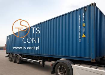 Kontener morski magazynowy budowlany 40 HC używany kilka razy 12 metrowy