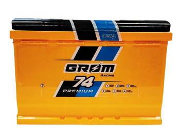 Akumulator GROM RACING 74Ah 720A EN PRAWY PLUS