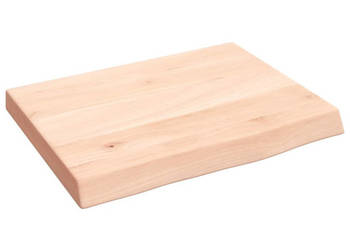 Półka 40x30x(2-4) cm surowe lite drewno dębowe WM-363507