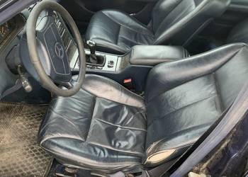 Fotele mercedes w 210 niebieska skóra rarytas