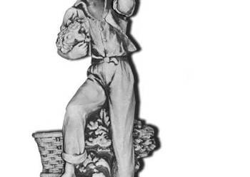 FIGURKA OGRODOWA betonowa rzeźba OGRODNIK D43