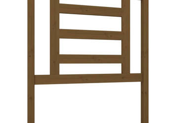Wezgłowie łóżka miodowy brąz 81x4x100 cm lite drewno sosnowe WM-818798