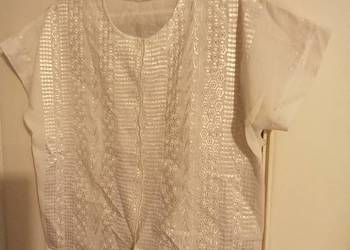 Biała koszula damska w paski