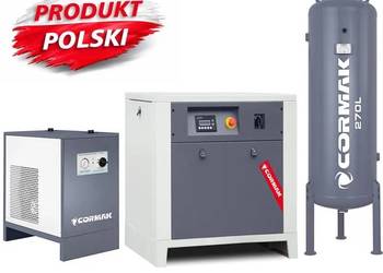 Sprężarka śrub LUFT 1000 - 7,5kW - 950 L/min. + Osuszacz N10S + zbior 270L