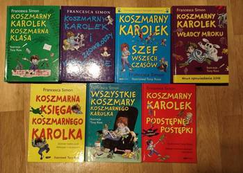 Francesca Simon - Koszmarny Karolek - 7 książek twarda oprawa