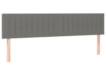 vidaXL Zagłówki do łóżka, 2 szt., ciemnoszary, 80x5x78/88 cm(SKU:346257)