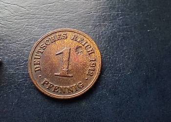 Stare monety 1 fenig 1912 D Niemcy