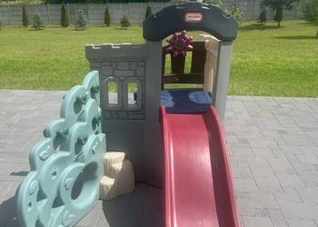 Little Tikes plac zabaw dla dzieci – zjeżdżalnia, ścianka wspinaczkowa, sta