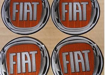 emblematy logo naklejki znaczki felgi dekielki kołpaki Fiat 80mm silikonowe