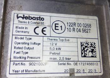 Webasto 12V 5, 0kW