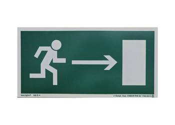 Znak ewakuacyjny - Kierunek do wyjścia drogi ewakuacyjnej