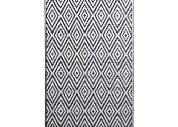 vidaXL Dywan na zewnątrz, ARAKIL biało-czarny, 120x180 cm(SKU:310429)