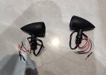 Kierunkowskazy Kierunki czarne metal Harley Chopper inne Para 2 sztuki