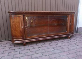 Komoda/ Szafka Niska RTV ART-DECO Orzech-DąbStara Antyk Po Renowacji.