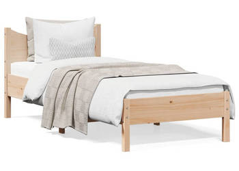 Rama łóżka bez materaca lite drewno sosnowe 75x190 cm WM-844757