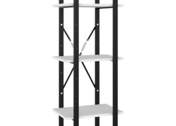 Regał na książki biały 40x30x105 cm materiał drewnopochodny WM-806487