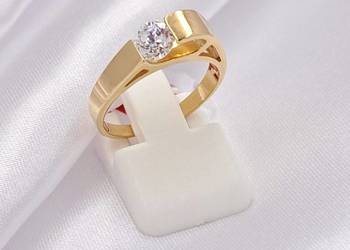 WYPRZEDAŻ !-30% Pierścionek r.11 Złoty pr.585 Modern Z-673 WYPRZEDAŻ !-30% Pierścionek r.11 Złoty pr.585 Modern Z-673