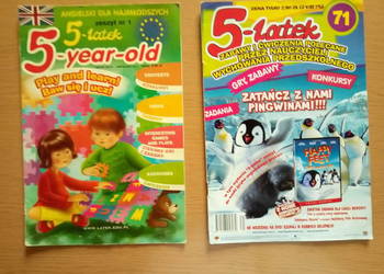 2 gazetki 5 latek (jedną do nauki angielskiego)