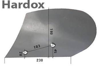 Odkładnia przedpłużka HARDOX 136702/L do pługa VOGEL NOOT