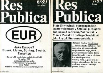 Res Publica 6/89 , 7/89