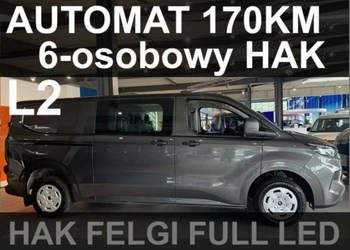 Ford Transit Custom Automat 170KM L2 6-osob. Brygadowy Trend Super Niska C…