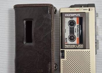 Klasyk OLYMPUS Pearlcorder L200 | Metalowy | 100% Sprawny + ETUI