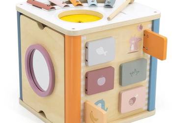 Duża kostka edukacyjna 8w1 Montessori 18m+