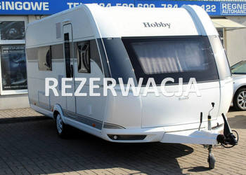 przyczepy kempingowe Hobby DE LUXE 495 WFB FV23% Klimatyzacja Duża łazienk…