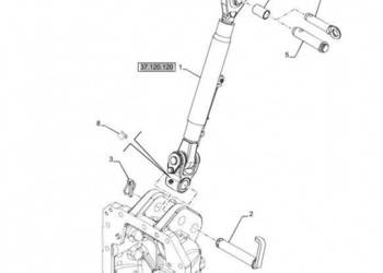 New Holland T6090 T6070 Cięgło górne 87707450