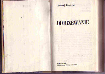 (3763) DOJRZEWANIE – ANDRZEJ KANIECKI