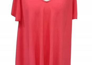 Bluzka Damska Trapezowa oversize UNI -132 biust łosoś