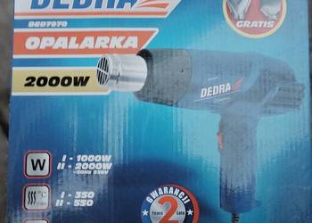 opalarka marki Dedra DED7970 o mocy 2000W. W zestawie 2 dysze GRATIS.