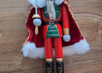 nowa drewniana figurka ozdobna, wysokość 30 cm, uszkodzone pudełko