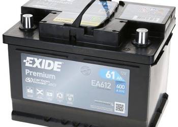Akumulator Exide Premium 61Ah 600A EA612 Zamiennik CA612