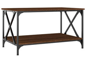 Stolik kawowy brązowy dąb 80x50x45 cm WM-823321