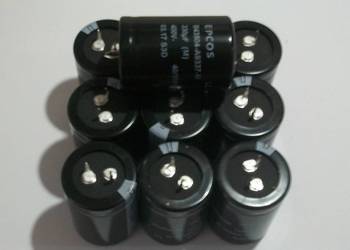 -70% Kondensator elektrolit.zatrzask 330µF 400V 10szt!!!+GRA