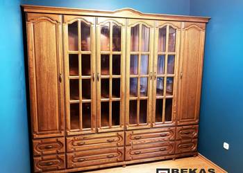 Gabinet Duża Biblioteka Regał 250` (2D-4R) Dąb Orzech BEKAS Mebli