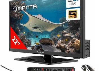 Telewizor 22 cale DVB-T2/HEVC FHD 12V Manta 22LFN123D do ZK Kamper