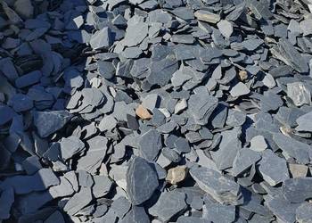 KAMIEŃ MOON BLACK CZARNY KAMIEŃ OGRODOWY ŁUPEK OGRODOWY