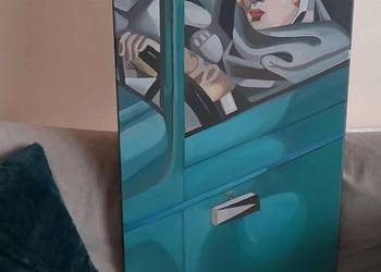 Sprzedam obraz Kobieta w zielonym Bugatti